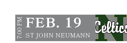 ST JOHN NEUMANN,FEB. 19,7:00 P