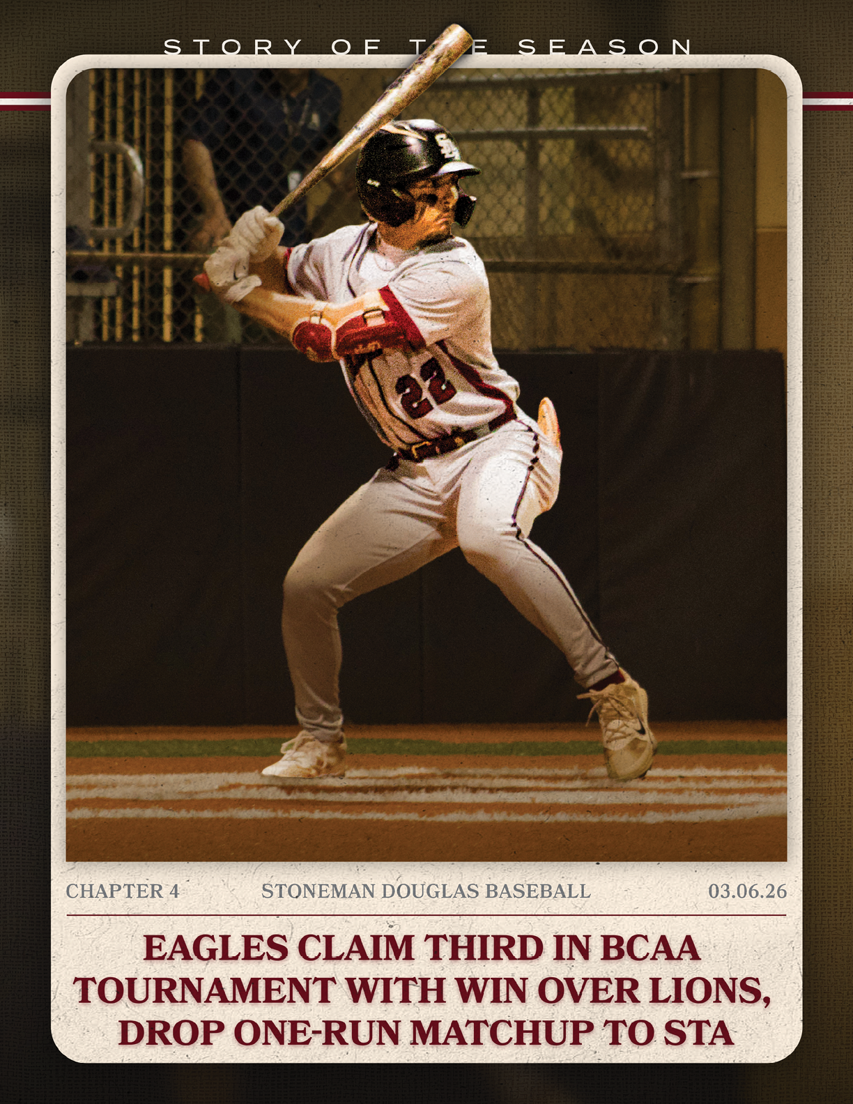 A baseball player in a white uniform is swinging a bat. AI generated content