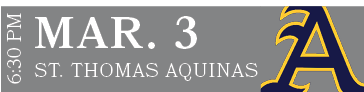 ST. THOMAS AQUINAS,MAR. 3,6:30 P