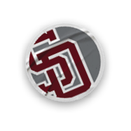 A collection of sports merchandise, including a baseball glove, a baseball, and a shirt with the letters “SD" on it. AI generated content