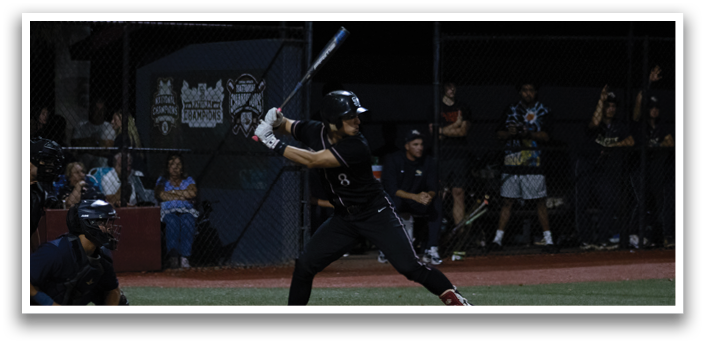 A baseball player wearing a black shirt and white shoes stands on a field. AI generated content