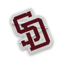 A collection of sports merchandise, including a baseball glove, a baseball, and a shirt with the letters “SD" on it. AI generated content