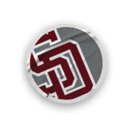 A collection of sports merchandise, including a baseball glove, a baseball, and a shirt with the letters “SD" on it. AI generated content