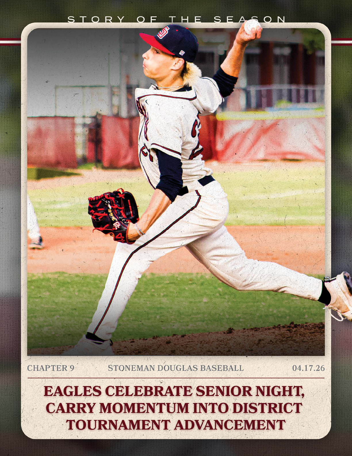A baseball player in a white uniform is swinging a bat. AI generated content