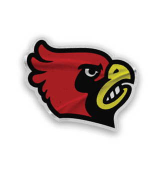 A collection of stickers featuring a red bird, baseball, and a hand with a number 1 on it. AI generated content