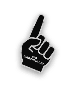 A collection of stickers featuring a red bird, a baseball, and a hand with a thumbs up. AI generated content