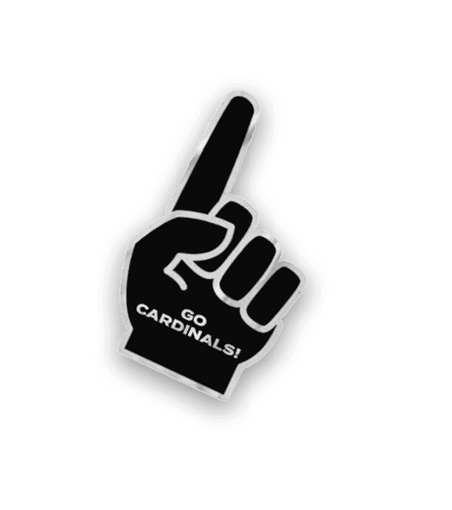 A collection of stickers featuring a red bird, a baseball, and a hand with a thumbs up. AI generated content