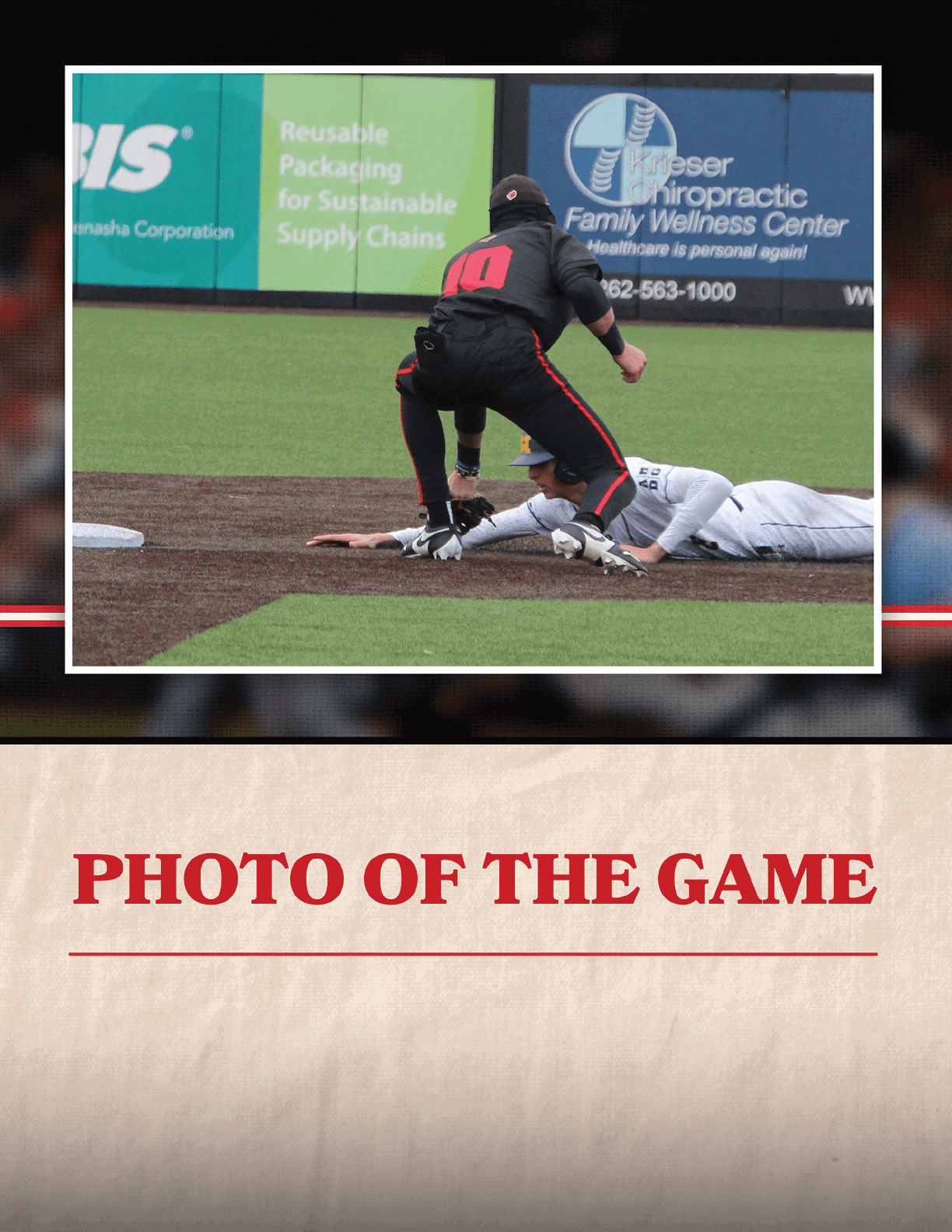 A baseball player is swinging a bat at a ball during a game. AI generated content
