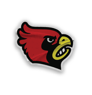 A collection of stickers featuring a red bird, baseball, and a hand with a number 1 on it. AI generated content