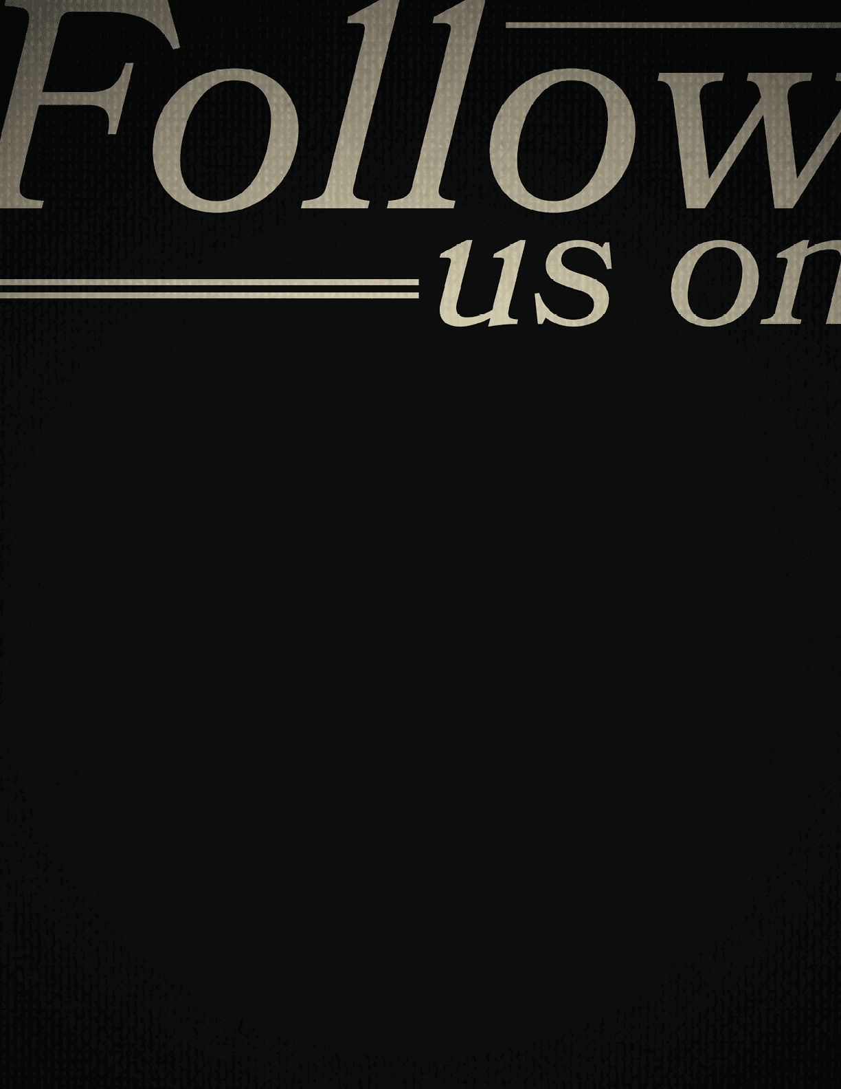 A black background with the word “follow" written in white. AI generated content