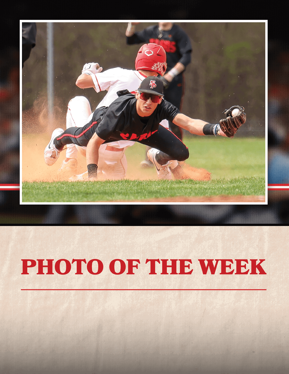 A baseball player is swinging a bat at a ball during a game. AI generated content