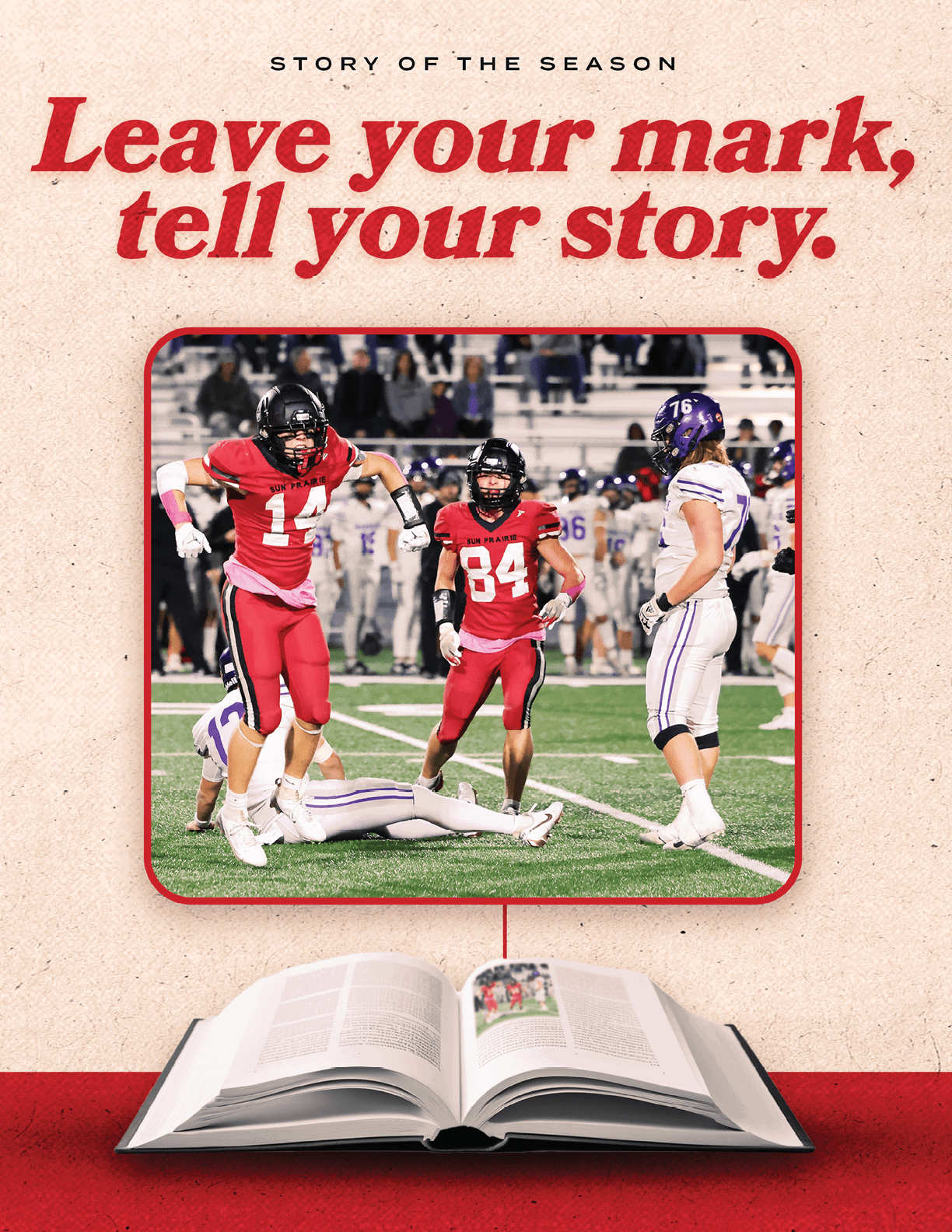 A football player is sliding into the end zone while another player tries to catch him. AI generated content