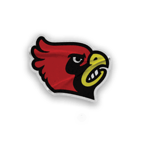 A collection of stickers featuring a red bird, baseball, and a hand with a number 1 on it. AI generated content