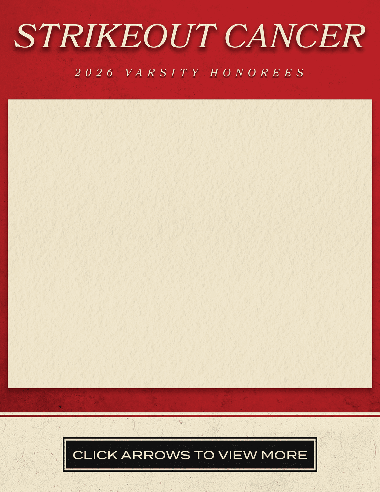 A red and white sign with a blank space for writing. AI generated content