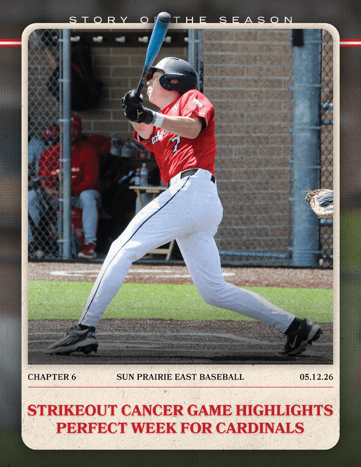 A baseball player is swinging a bat, while a catcher is ready to catch the ball. AI generated content