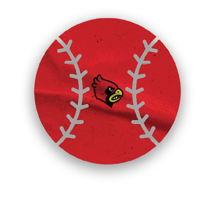 A collection of stickers featuring a red bird, a baseball, a glove, and a red bird with a baseball in its mouth. AI generated content