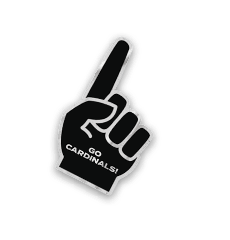 A collection of stickers featuring a red bird, a baseball, and a hand with a thumbs up. AI generated content