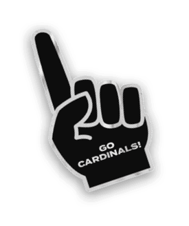 A collection of stickers featuring a red bird, a baseball, and a hand with a thumbs up. AI generated content
