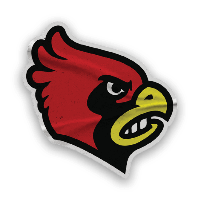 A collection of stickers featuring a red bird, a baseball, and a glove. AI generated content
