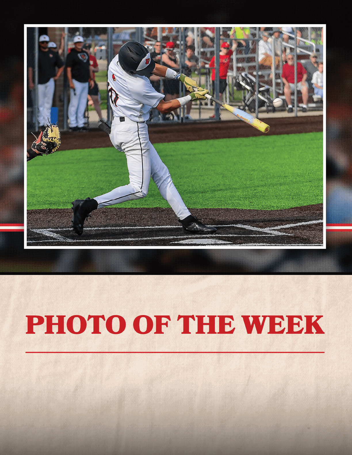 A baseball player is swinging a bat at a ball during a game. AI generated content