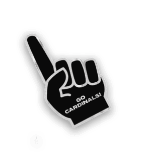A collection of stickers featuring a red bird, a baseball, and a hand with a thumbs up. AI generated content