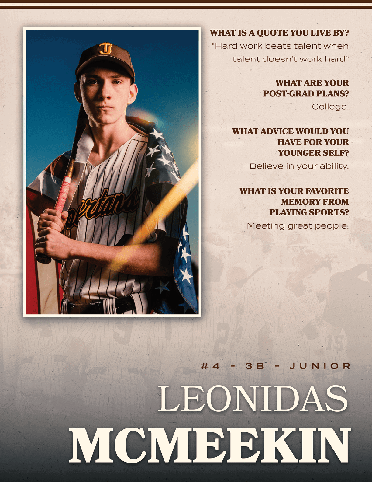 A young man wearing a baseball uniform and holding a bat. AI generated content