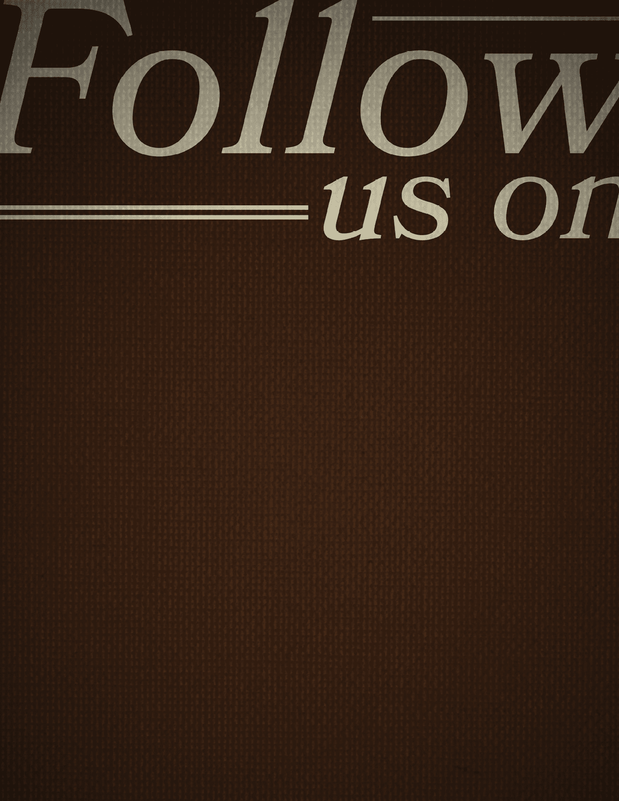 A brown background with the word “follow" written in white. AI generated content