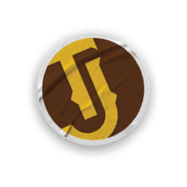 A collection of stickers and magnets with the letters J and L on them. AI generated content