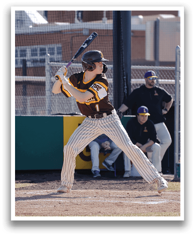 A baseball player is swinging a bat, preparing to hit the ball. AI generated content