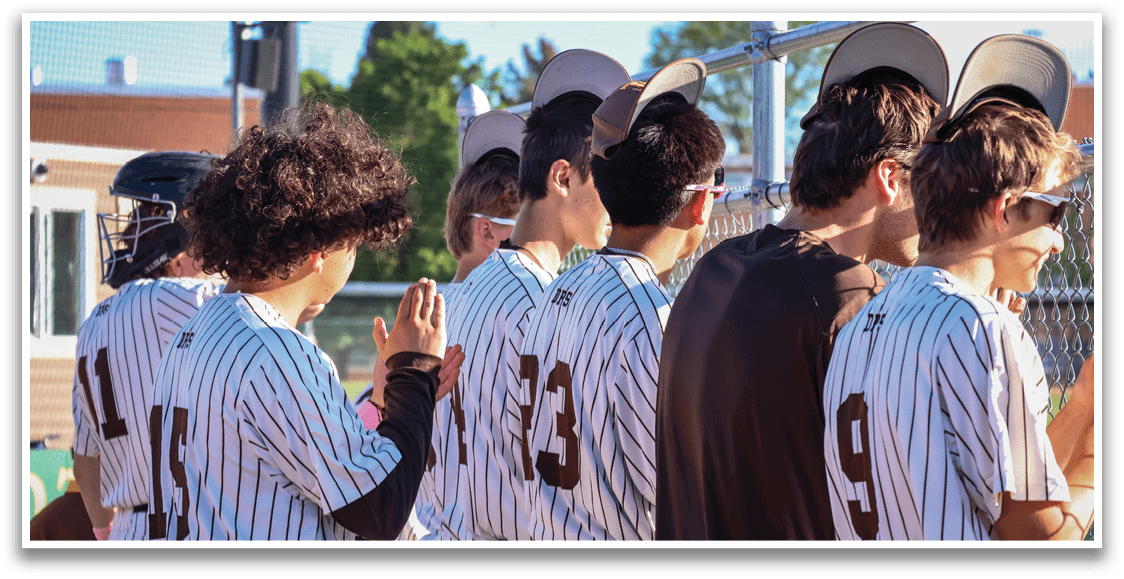A group of baseball players wearing striped uniforms and hats, standing next to each other. AI generated content