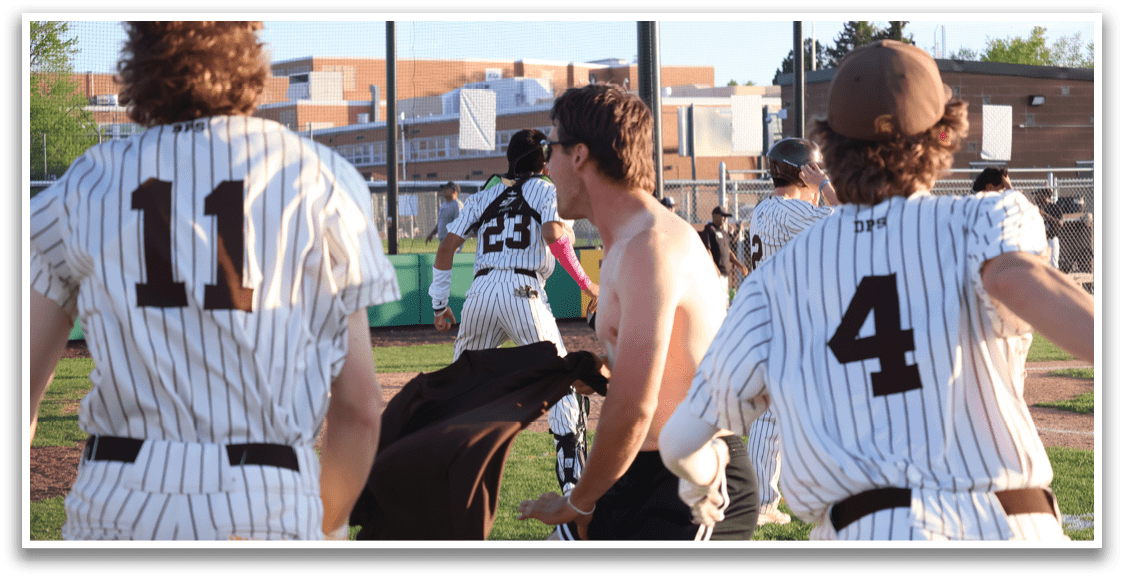 Two baseball players are walking on the field, one wearing a number 11 jersey and the other wearing a number 4 jersey. They are both holding towels. AI generated content