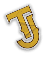 A collection of stickers and magnets with the letters J and L on them. AI generated content