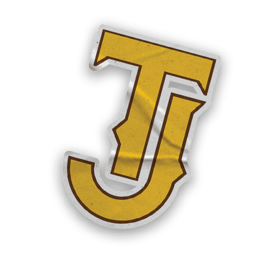 A collection of stickers and magnets featuring the letters J and J, a baseball glove, and a baseball. AI generated content