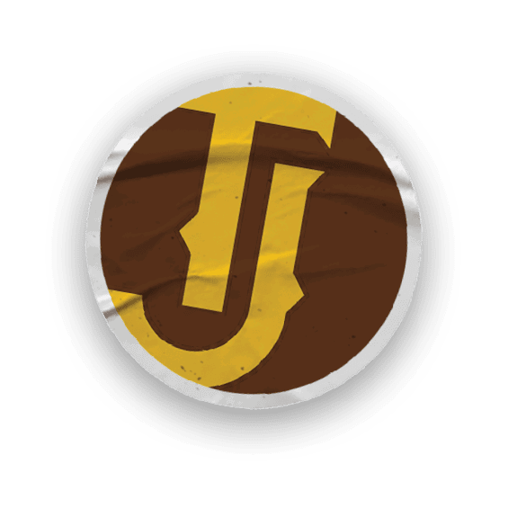 A collection of stickers and magnets with the letters J and L on them. AI generated content