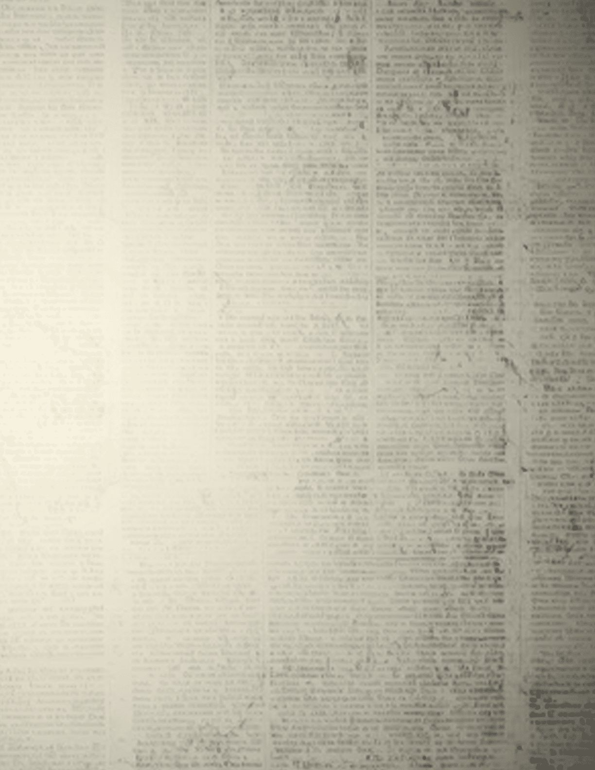 A white wall with a large section of text missing. AI generated content
