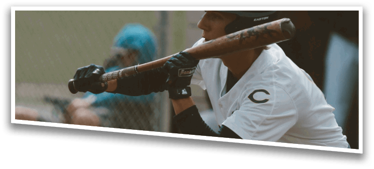 A baseball player is at home plate, holding a bat and getting ready to swing. AI generated content