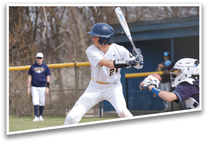 A baseball player is swinging a bat, attempting to hit a ball. AI generated content