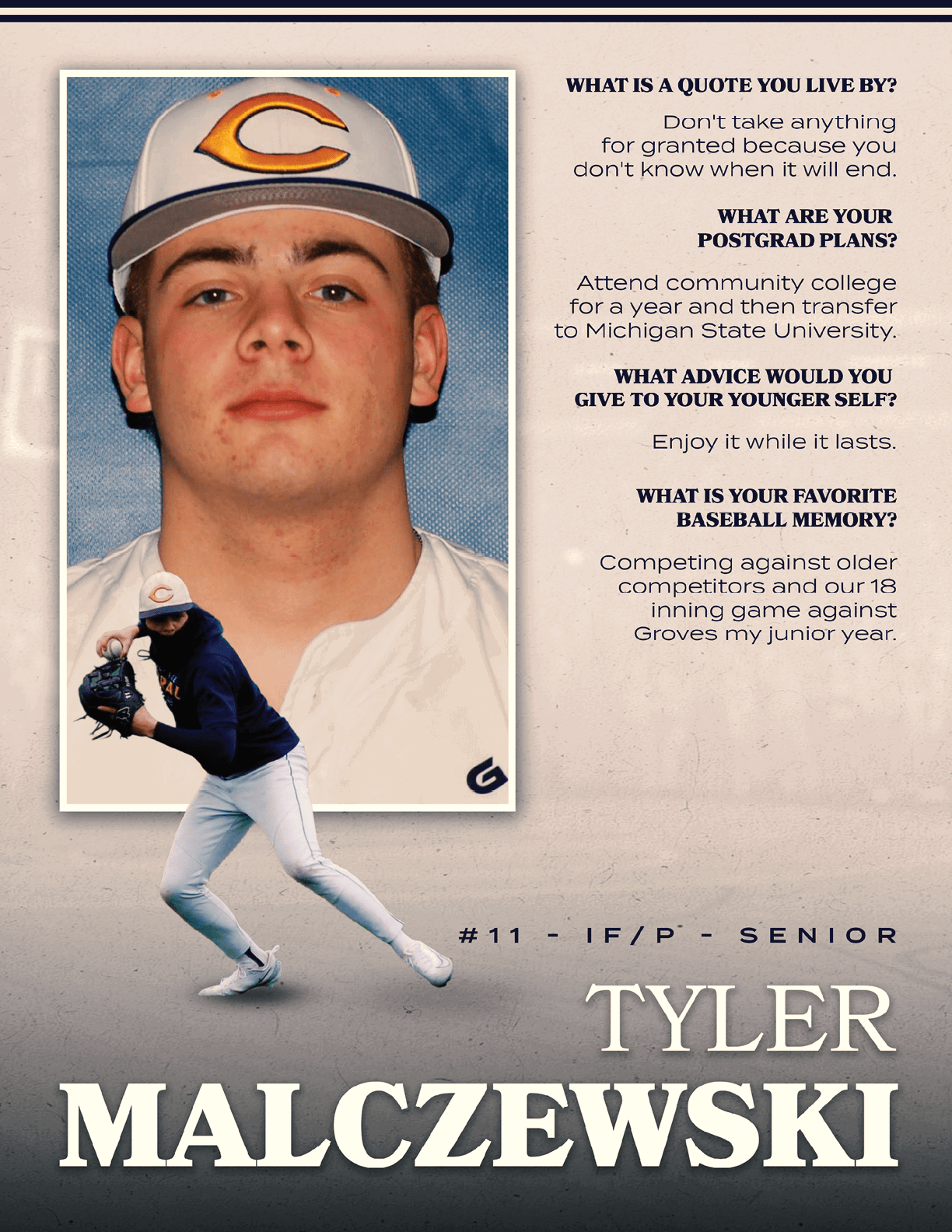 A baseball player in a white uniform with the number 11 on the back. AI generated content