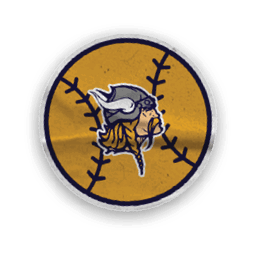 A collection of Vikings merchandise, including a logo, a map of the United States, and a football helmet. AI generated content