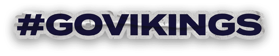 A collection of Vikings merchandise including a logo, a map of the United States, and a baseball glove. AI generated content