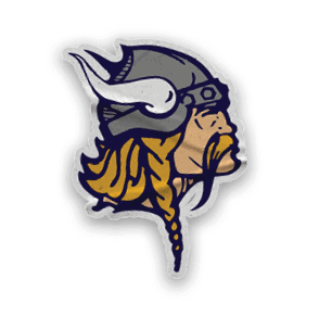 A collection of stickers featuring a Vikings logo and a baseball glove. AI generated content