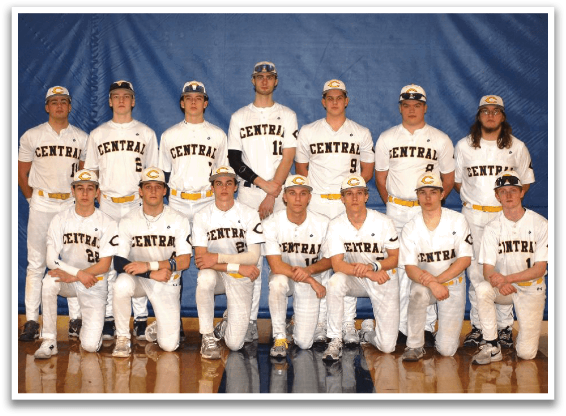 Baseball team posing for a picture. AI generated content