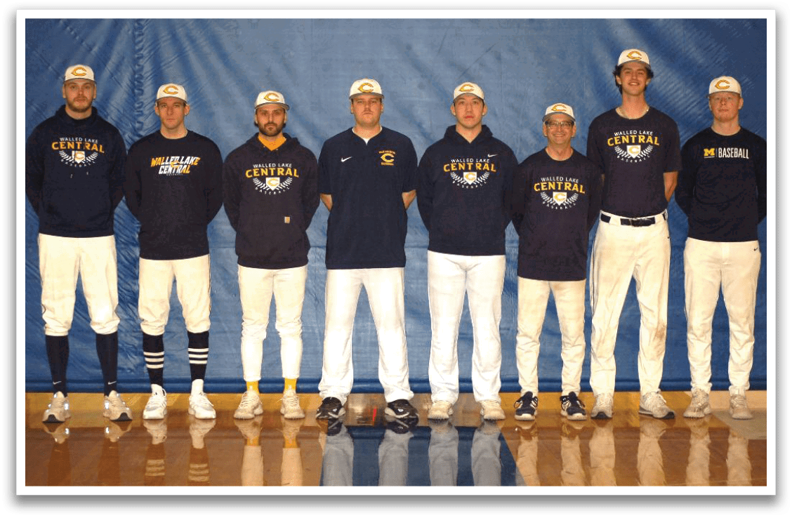 Baseball players in uniforms posing for a picture. AI generated content