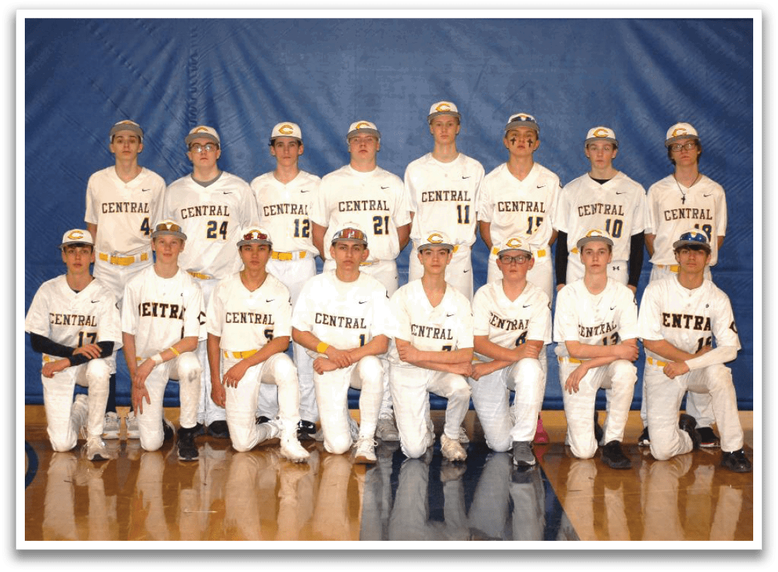 A baseball team posing for a picture in their uniforms. AI generated content