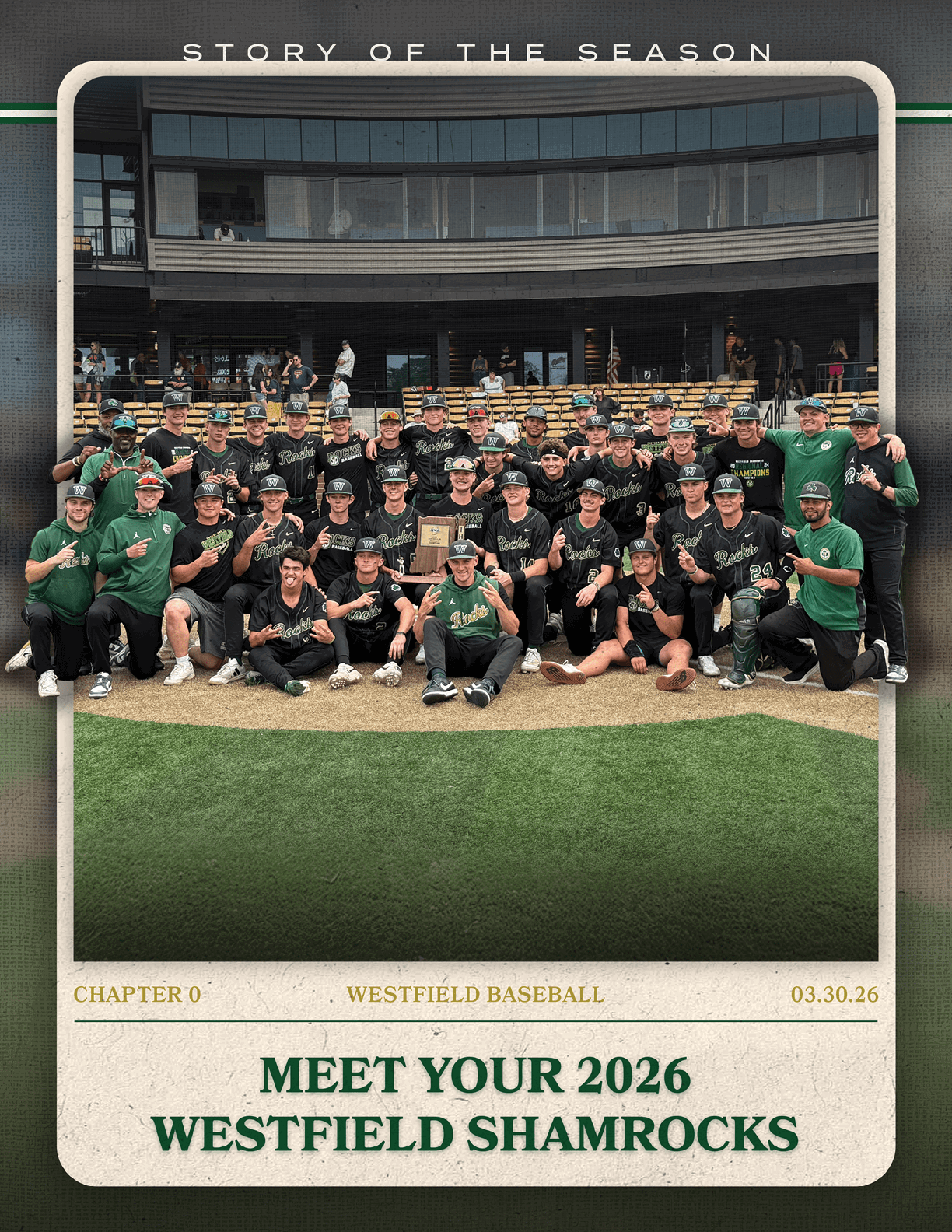 Baseball players pose for a picture. AI generated content