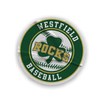 A collection of stickers and logos, including a baseball glove, a baseball bat, and a baseball player. AI generated content