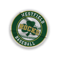 A collection of stickers and logos, including a baseball glove, a baseball bat, and a baseball player. AI generated content