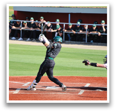 A baseball player is swinging a bat, attempting to hit a ball. AI generated content