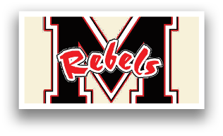 A red and black logo for the Rebels. AI generated content