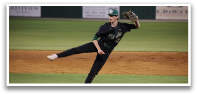 A baseball player in a black shirt and green hat is pitching a ball on a field. AI generated content